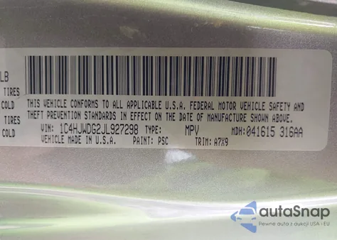 2018 Jeep Wrangler Jk Unlimited Sport S 4X4 from USA, damaged, VIN 1C4HJWDG2JL927298